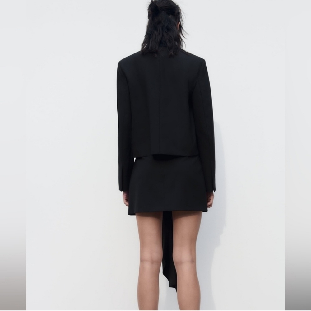 ZARA ASYMMETRIC SKIRT - LIMITED EDITION BLACK SIZE M - Picture 5 of 7